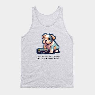 From Fetch to Pixels: Dog Gamer's Code Tank Top